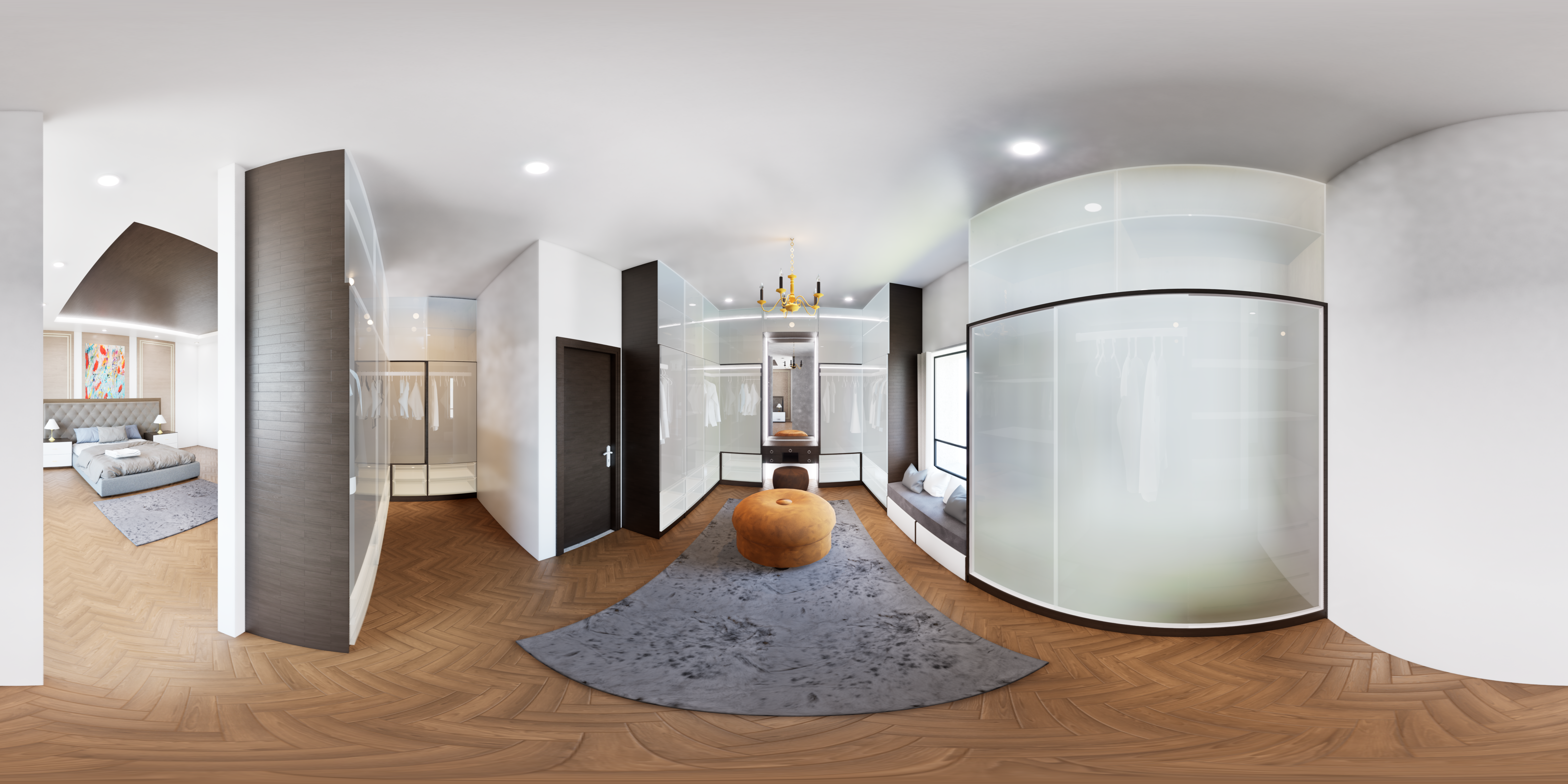 Bedroom Room panorama